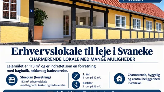 Butikslokaler til leje i Svaneke - billede 1