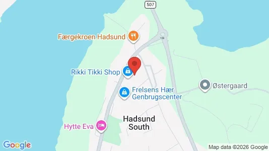 Erhvervslokaler til leje i Hadsund - kort over placeringen