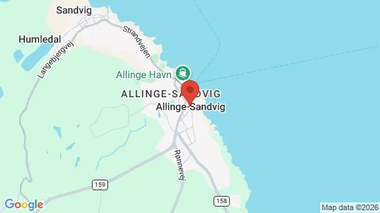 Erhvervslokaler til leje i Allinge - Foto fra Google Street View