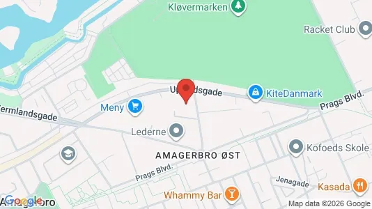 Lagerlokaler til leje i København S - kort over placeringen