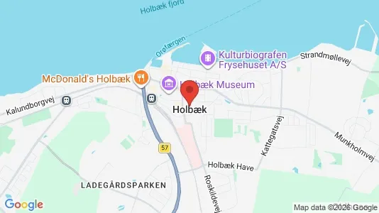 Butikslokaler til leje i Holbæk - Foto fra Google Street View