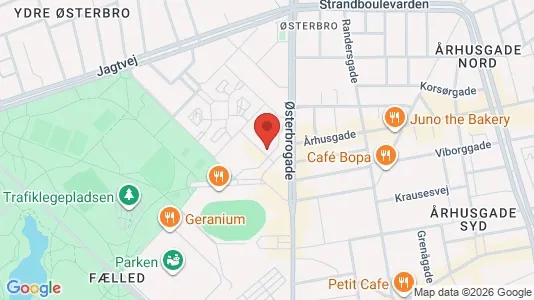 Erhvervslokaler til leje i Østerbro - Foto fra Google Street View
