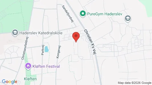 Erhvervslokaler til leje i Haderslev - kort over placeringen