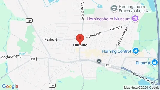 Butikslokaler til leje i Herning - Foto fra Google Street View