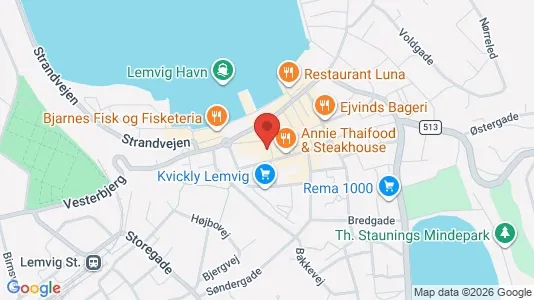 Kontorlokaler til leje i Lemvig - kort over placeringen