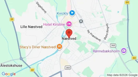 Butikslokaler til leje i Næstved - Foto fra Google Street View