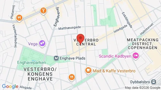 Kliniklokaler til leje i Vesterbro - Foto fra Google Street View