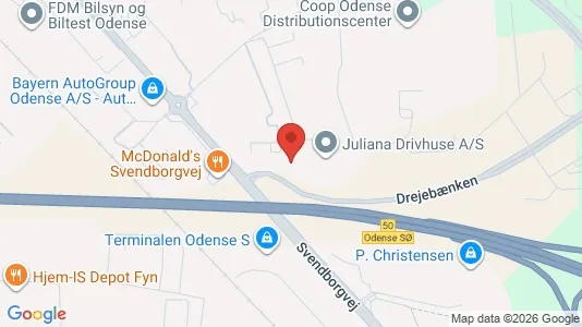 Kontorlokaler til leje i Odense S - Foto fra Google Street View