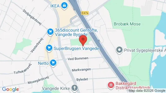 Lagerlokaler til leje i Gentofte - kort over placeringen