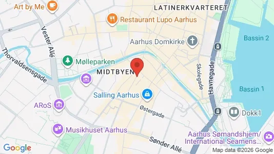 Erhvervslokaler til leje i Århus C - Foto fra Google Street View