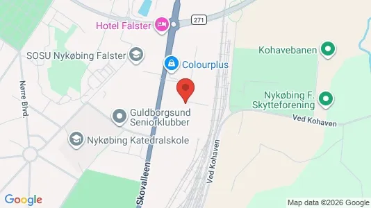 Kontorlokaler til leje i Nykøbing Falster - Foto fra Google Street View