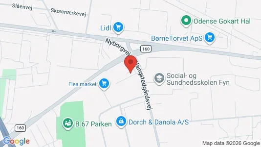 Kontorlokaler til leje i Odense SØ - Foto fra Google Street View