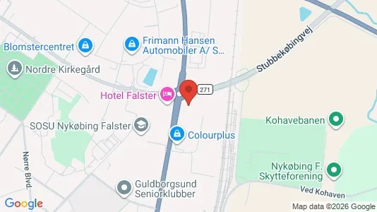 Lagerlokaler til leje i Nykøbing Falster - Foto fra Google Street View