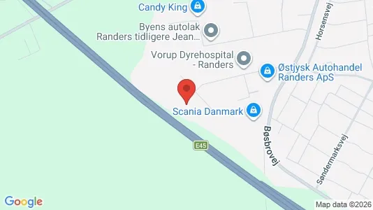 Lagerlokaler til leje i Randers SV - Foto fra Google Street View