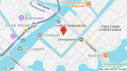 Kontorlokaler til leje i København K - kort over placeringen