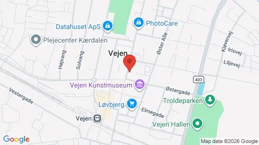 Erhvervslokaler til leje i Vejen - Foto fra Google Street View