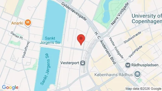 Kontorhoteller til leje i Vesterbro - kort over placeringen