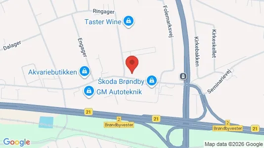 Erhvervslokaler til leje i Brøndby - Foto fra Google Street View