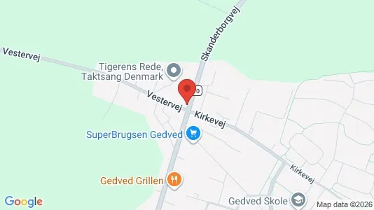 Erhvervslokaler til leje i Gedved - Foto fra Google Street View