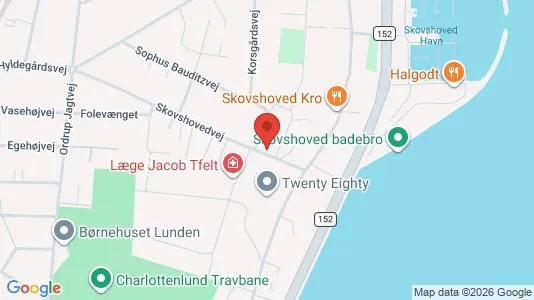Kontorlokaler til leje i Charlottenlund - kort over placeringen