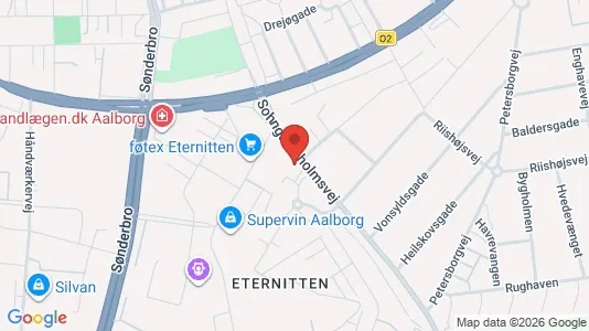 Kontorlokaler til leje i Aalborg Centrum - kort over placeringen