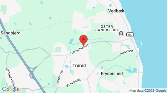 Kontorfællesskaber til leje i Vedbæk - kort over placeringen