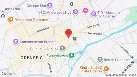 Kontorlokaler til leje i Odense C - kort over placeringen