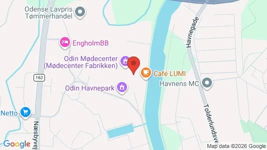 Kontorlokaler til leje i Odense C - kort over placeringen