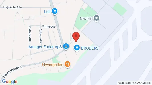 Erhvervslokaler til leje i Kastrup - kort over placeringen