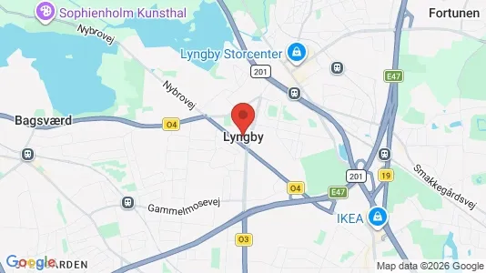 Kliniklokaler til leje i Kongens Lyngby - kort over placeringen