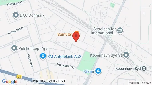 Kontorlokaler til leje i Valby - kort over placeringen