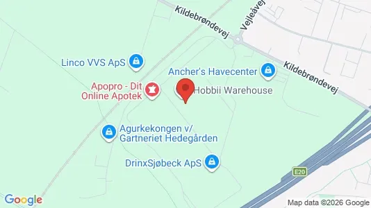 Lagerlokaler til leje i Greve - kort over placeringen