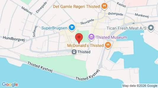 Kontorlokaler til leje i Thisted - Foto fra Google Street View