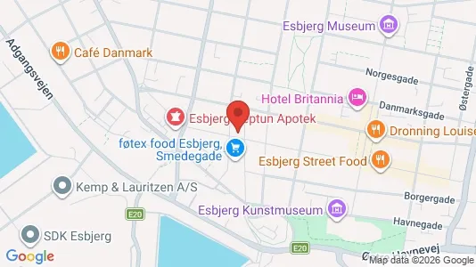 Kontorlokaler til leje i Esbjerg Centrum - Foto fra Google Street View