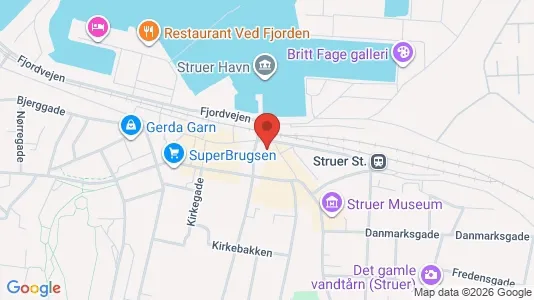 Kontorlokaler til leje i Struer - Foto fra Google Street View