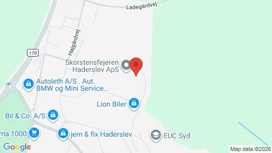 Kontorlokaler til leje i Haderslev - Foto fra Google Street View