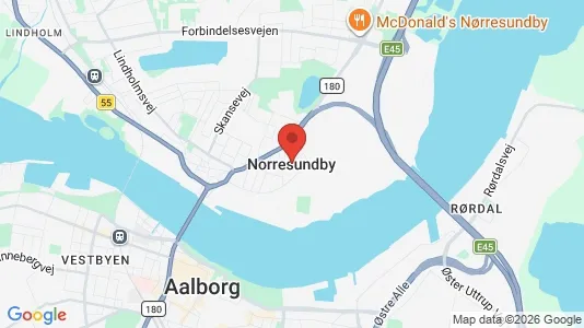 Erhvervslokaler til leje i Nørresundby - Foto fra Google Street View