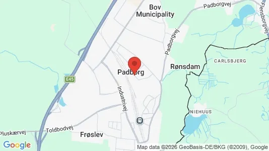 Lagerlokaler til leje i Padborg - Foto fra Google Street View