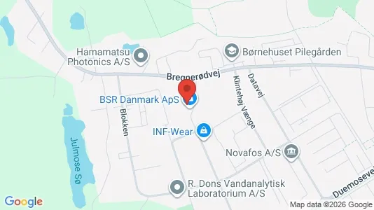 Erhvervslokaler til leje i Birkerød - kort over placeringen