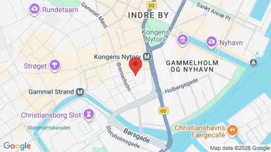 Erhvervslokaler til leje i København K - kort over placeringen