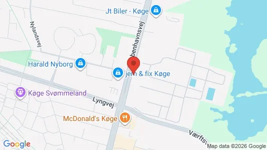 Lagerlokaler til leje i Køge - Foto fra Google Street View