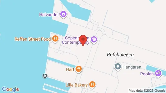 Værkstedslokaler til leje i København K - kort over placeringen
