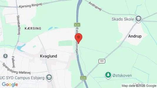 Kontorlokaler til leje i Esbjerg Ø - kort over placeringen