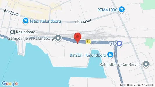 Kontorlokaler til leje i Kalundborg - kort over placeringen