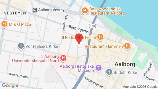 Erhvervslokaler til leje i Aalborg Centrum - Foto fra Google Street View