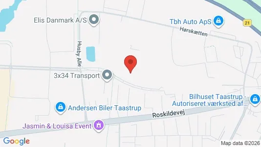 Erhvervslokaler til leje i Taastrup - Foto fra Google Street View