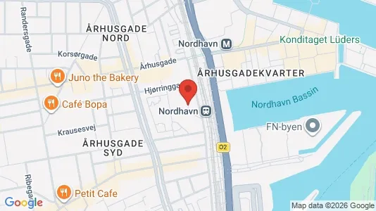 Kontorlokaler til leje i Østerbro - kort over placeringen