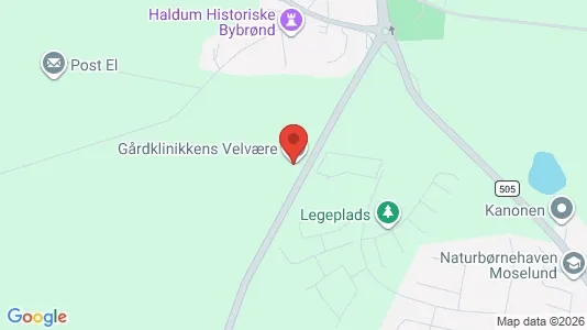 Lagerlokaler til leje i Hinnerup - kort over placeringen