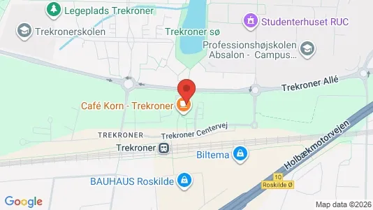 Kontorlokaler til leje i Roskilde - kort over placeringen