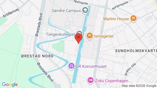 Erhvervslokaler til leje i København S - kort over placeringen
